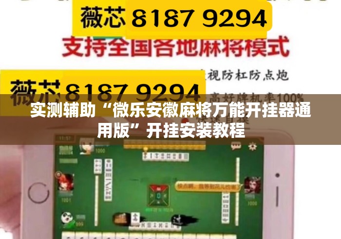 实测辅助“微乐安徽麻将万能开挂器通用版”开挂安装教程