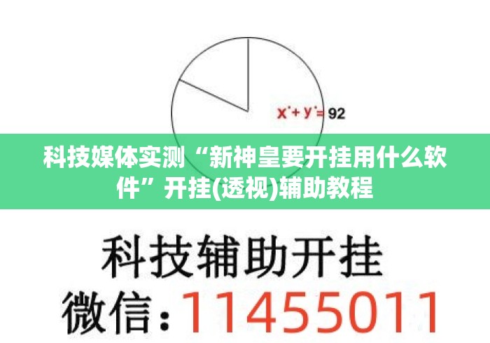 科技媒体实测“新神皇要开挂用什么软件”开挂(透视)辅助教程
