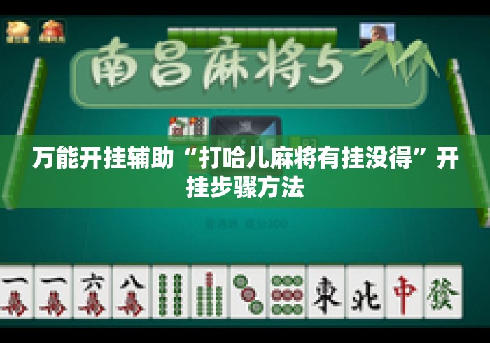 万能开挂辅助“打哈儿麻将有挂没得”开挂步骤方法
