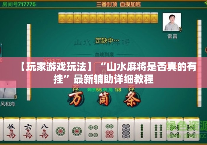 【玩家游戏玩法】“山水麻将是否真的有挂”最新辅助详细教程