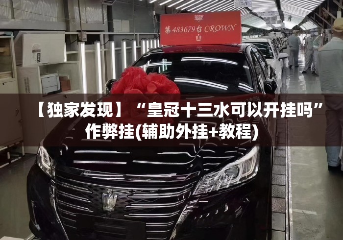 【独家发现】“皇冠十三水可以开挂吗	”作弊挂(辅助外挂+教程)