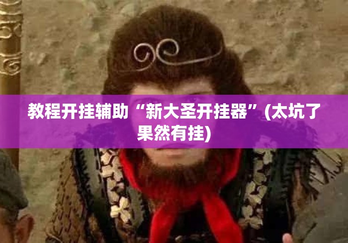 教程开挂辅助“新大圣开挂器	”(太坑了果然有挂)