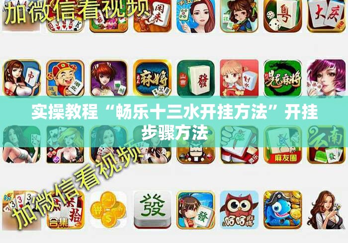 实操教程“畅乐十三水开挂方法”开挂步骤方法
