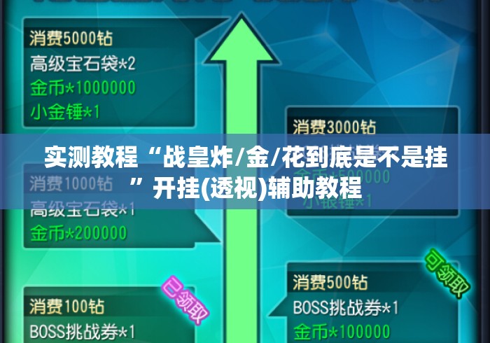 实测教程“战皇炸/金/花到底是不是挂”开挂(透视)辅助教程