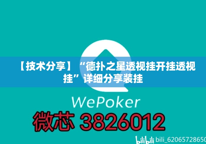 【技术分享】“德扑之星透视挂开挂透视挂”详细分享装挂