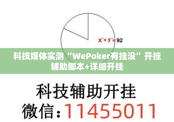 科技媒体实测“WePoker有挂没	”开挂辅助脚本+详细开挂