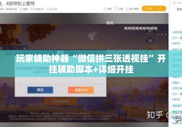 玩家辅助神器“微信拼三张透视挂	”开挂辅助脚本+详细开挂