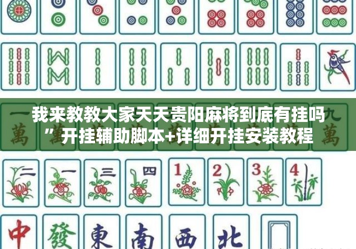 我来教教大家天天贵阳麻将到底有挂吗	”开挂辅助脚本+详细开挂安装教程