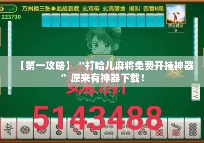 【第一攻略】“打哈儿麻将免费开挂神器	”原来有神器下载！