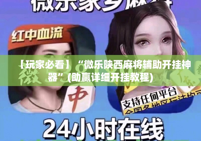 【玩家必看】“微乐陕西麻将辅助开挂神器”(助赢详细开挂教程)