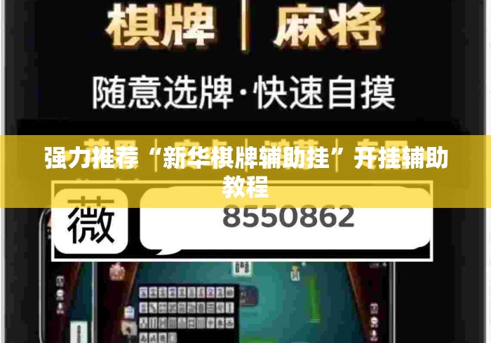 强力推荐“新华棋牌辅助挂”开挂辅助教程