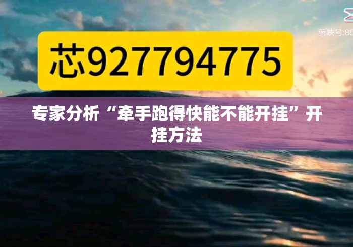 专家分析“牵手跑得快能不能开挂”开挂方法