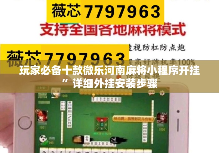 玩家必备十款微乐河南麻将小程序开挂”详细外挂安装步骤