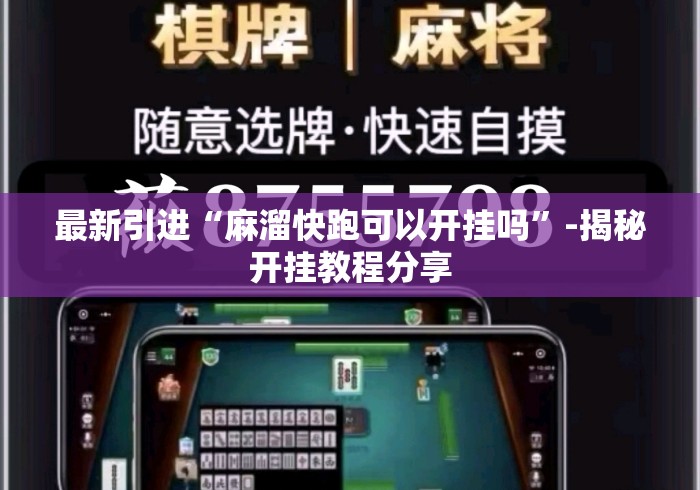 最新引进“麻溜快跑可以开挂吗”-揭秘开挂教程分享