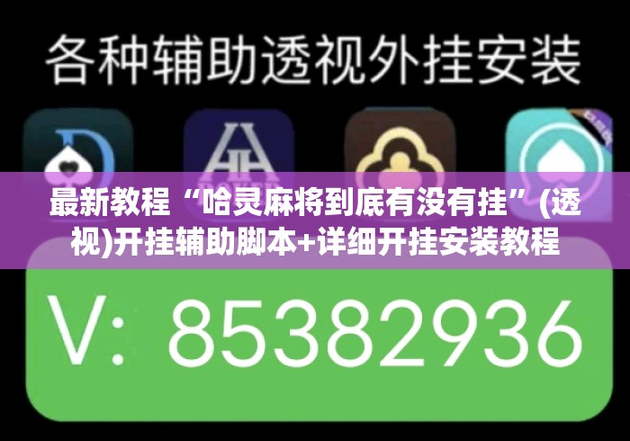最新教程“哈灵麻将到底有没有挂”(透视)开挂辅助脚本+详细开挂安装教程