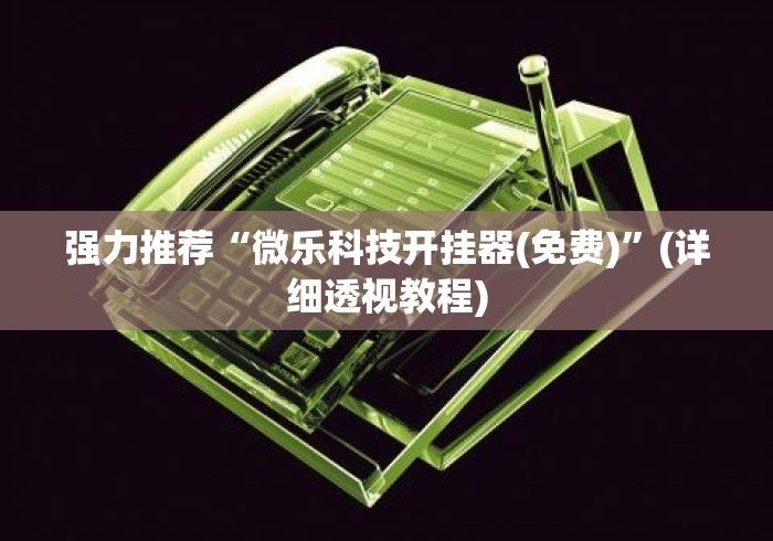 强力推荐“微乐科技开挂器(免费)”(详细透视教程)