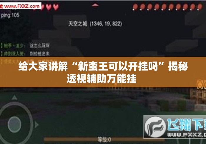 给大家讲解“新蛮王可以开挂吗	”揭秘透视辅助万能挂 