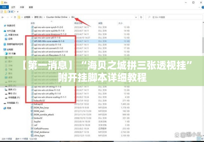 【第一消息】“海贝之城拼三张透视挂”附开挂脚本详细教程