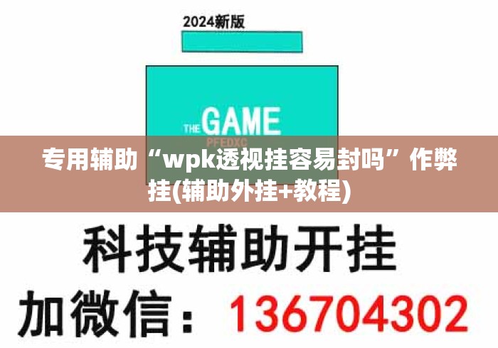 专用辅助“wpk透视挂容易封吗	”作弊挂(辅助外挂+教程)