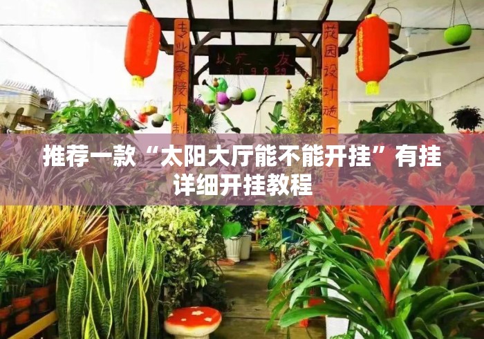 推荐一款“太阳大厅能不能开挂	”有挂详细开挂教程