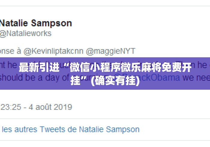 最新引进“微信小程序微乐麻将免费开挂”(确实有挂)