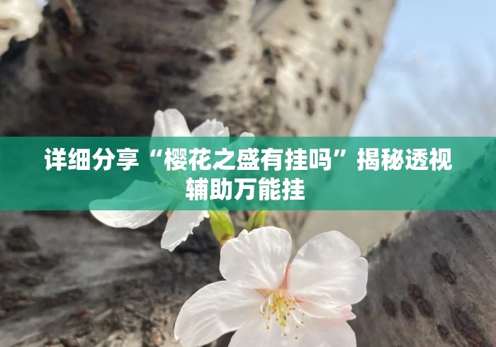 详细分享“樱花之盛有挂吗	”揭秘透视辅助万能挂 
