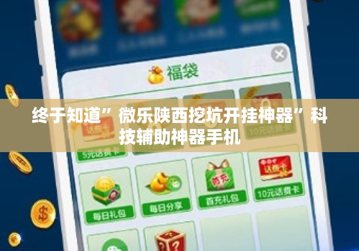 终于知道	”微乐陕西挖坑开挂神器”科技辅助神器手机
