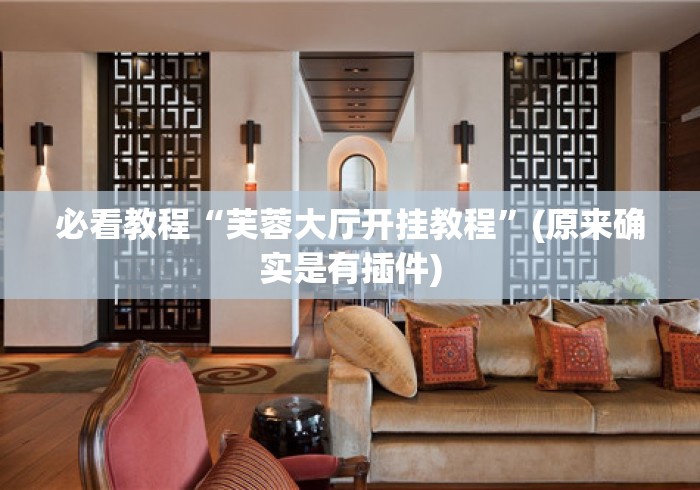 必看教程“芙蓉大厅开挂教程	”(原来确实是有插件)