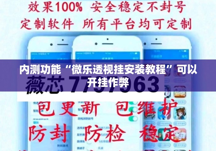 内测功能“微乐透视挂安装教程”可以开挂作弊
