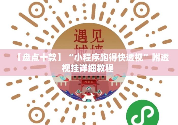 【盘点十款】“小程序跑得快透视”附透视挂详细教程 