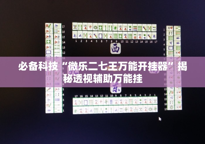 必备科技“微乐二七王万能开挂器”揭秘透视辅助万能挂