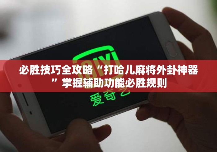 必胜技巧全攻略“打哈儿麻将外卦神器”掌握辅助功能必胜规则