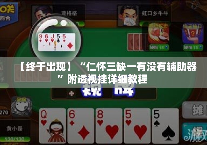 【终于出现】“仁怀三缺一有没有辅助器”附透视挂详细教程 