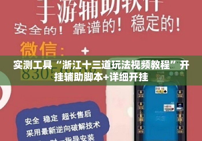 实测工具“浙江十三道玩法视频教程”开挂辅助脚本+详细开挂