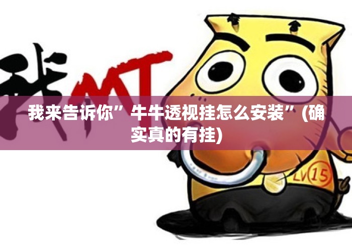 我来告诉你	”牛牛透视挂怎么安装”(确实真的有挂)