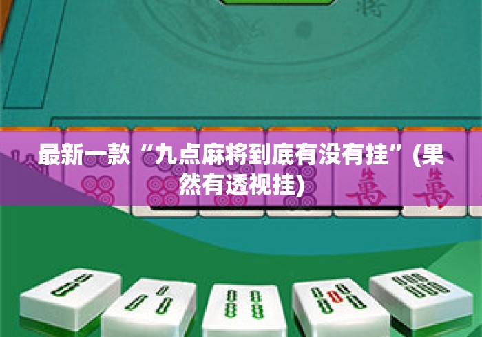 最新一款“九点麻将到底有没有挂”(果然有透视挂)