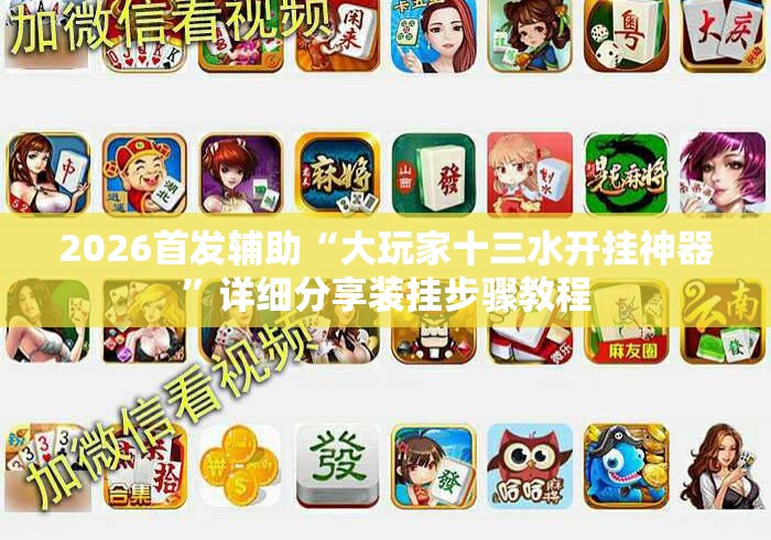 2026首发辅助“大玩家十三水开挂神器”详细分享装挂步骤教程