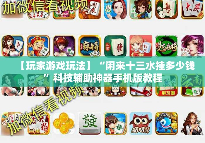 【玩家游戏玩法】“闲来十三水挂多少钱”科技辅助神器手机版教程