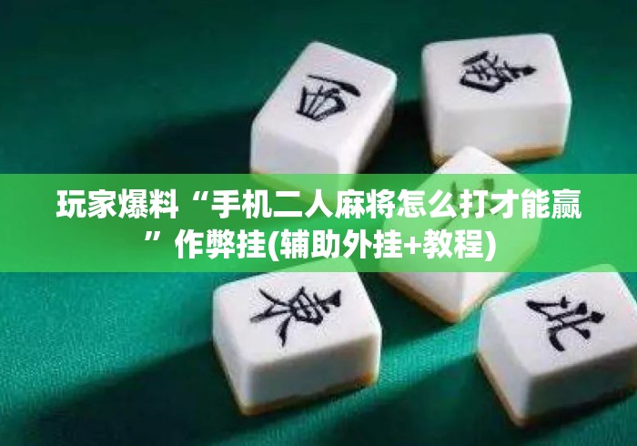 玩家爆料“手机二人麻将怎么打才能赢”作弊挂(辅助外挂+教程)