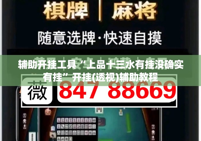 辅助开挂工具“上品十三水有挂没确实有挂”开挂(透视)辅助教程