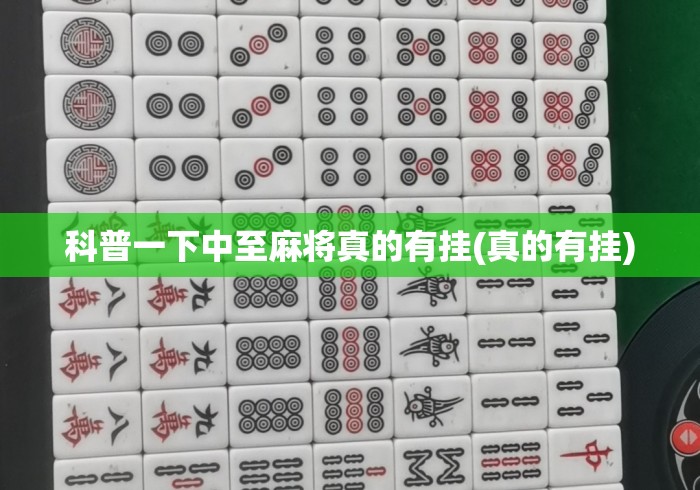 科普一下中至麻将真的有挂(真的有挂) 科普一下中至麻将真的有挂(真的有挂)