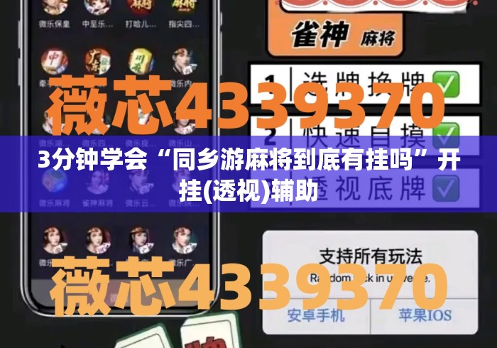 3分钟学会“同乡游麻将到底有挂吗	”开挂(透视)辅助