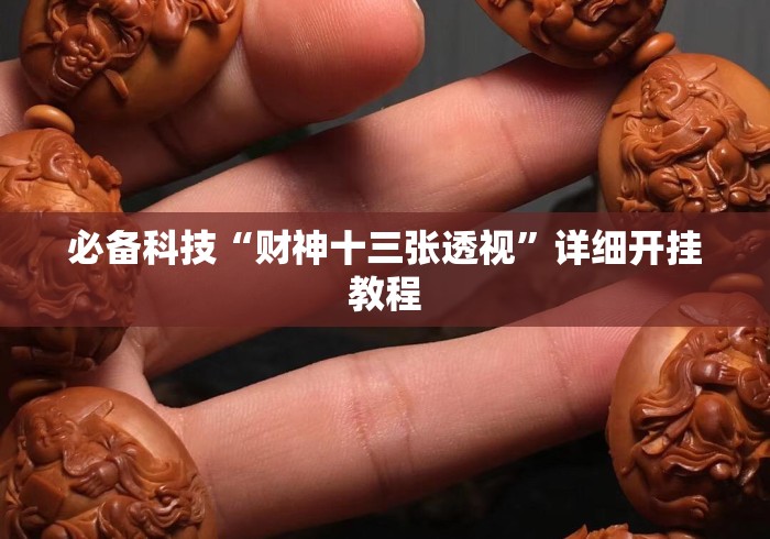 必备科技“财神十三张透视	”详细开挂教程