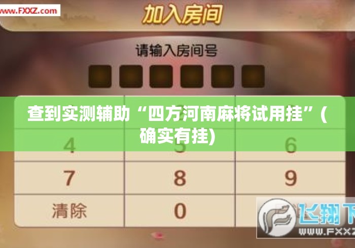 查到实测辅助“四方河南麻将试用挂”(确实有挂)