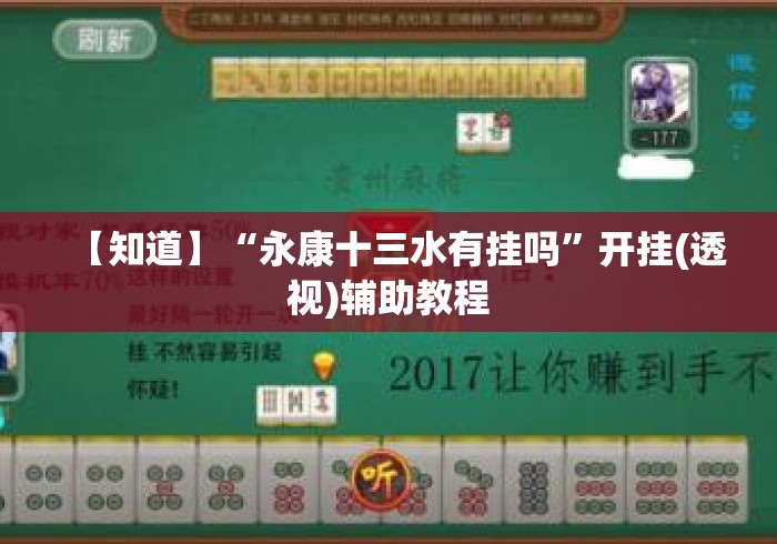 【知道】“永康十三水有挂吗”开挂(透视)辅助教程
