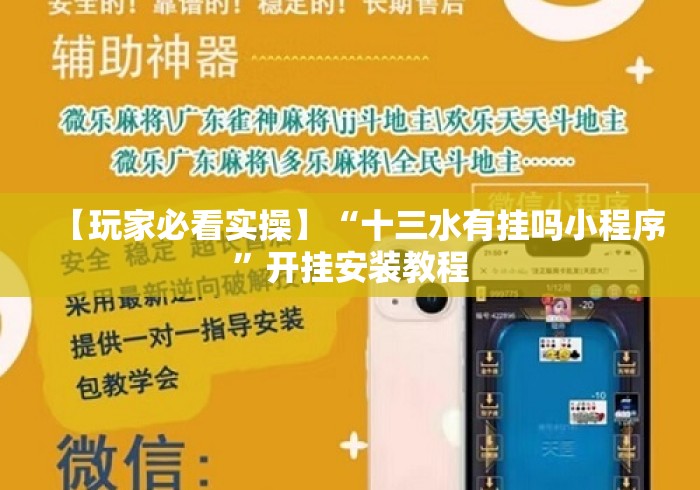 【玩家必看实操】“十三水有挂吗小程序”开挂安装教程