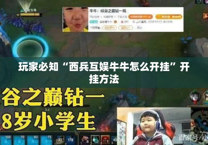 玩家必知“西兵互娱牛牛怎么开挂”开挂方法