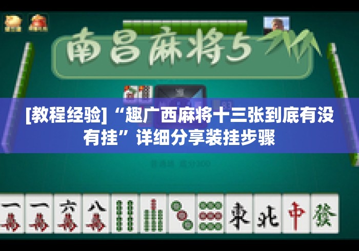 [教程经验]“趣广西麻将十三张到底有没有挂	”详细分享装挂步骤