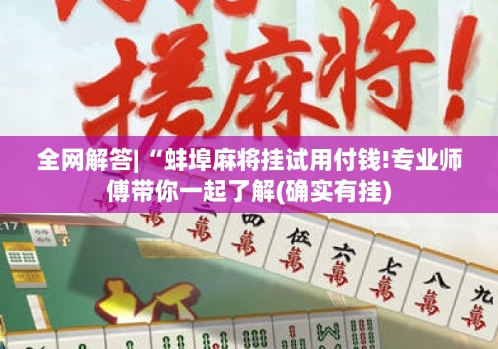 全网解答|“蚌埠麻将挂试用付钱!专业师傅带你一起了解(确实有挂)