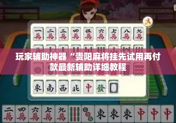 玩家辅助神器“贵阳麻将挂先试用再付款最新辅助详细教程 玩家辅助神器“贵阳麻将挂先试用再付款最新辅助详细教程